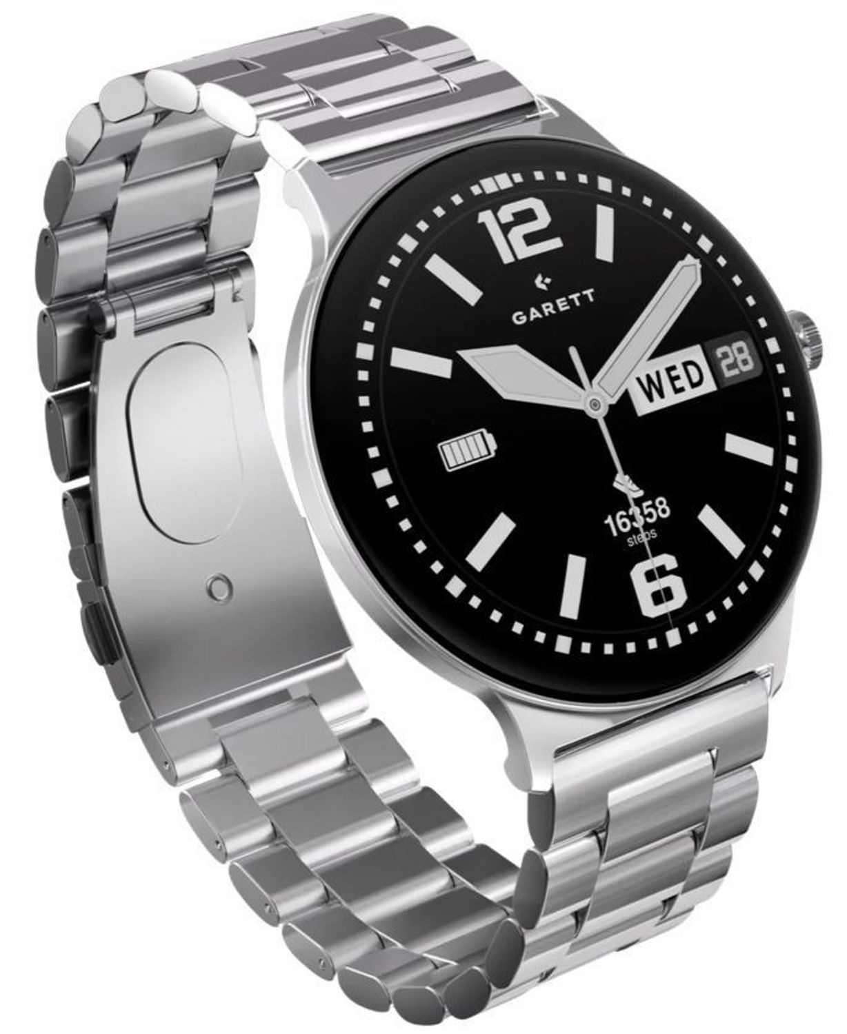 Smartwatch męski Garett Quantum Glow srebrny stalowy AMOLED 1,43″ + pasek skórzany (4).jpg